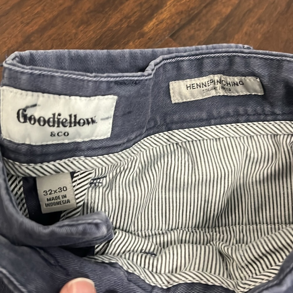 Men’s blue Goodfellow pant size 32–30 - Picture 2 of 5
